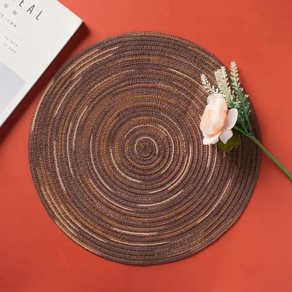 Round Placemat – Heat Resistant, Stain Resistant Dining Table Accessory 8