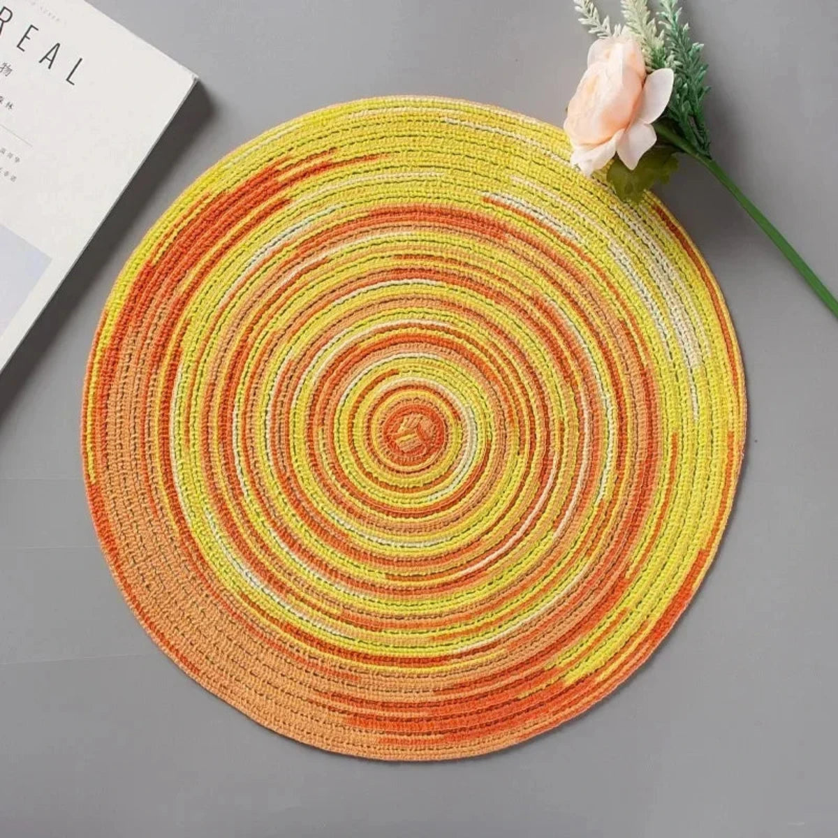 Round Placemat – Heat Resistant, Stain Resistant Dining Table Accessory 11