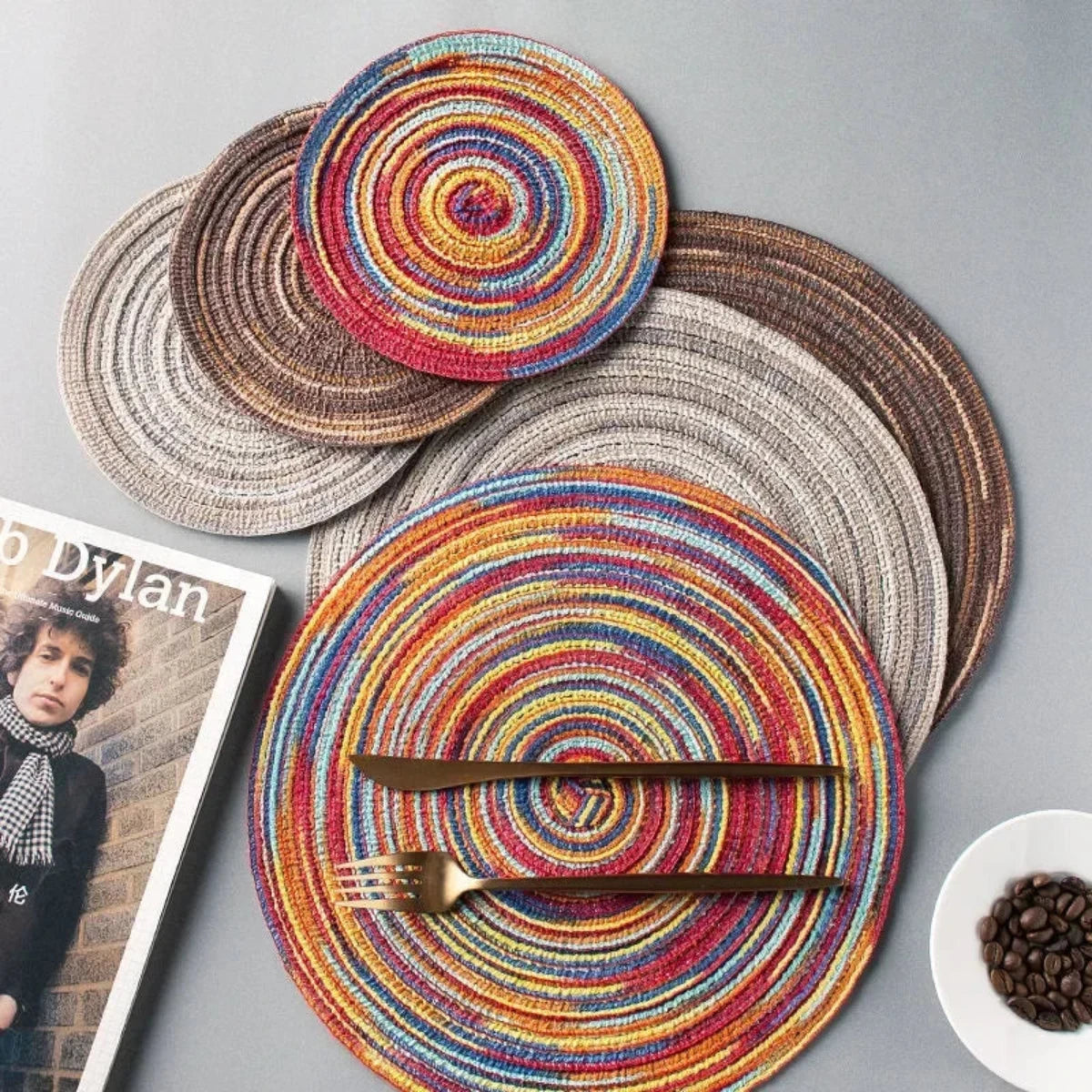 Round Placemat – Heat Resistant, Stain Resistant Dining Table Accessory 3