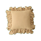 Ruffled Cushion Cover for Elegant Home Styling-Cushions-Unique Casa-Beige-Unique Casa