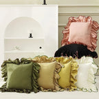 Ruffled Cushion Cover for Elegant Home Styling-Cushions-Unique Casa-Unique Casa
