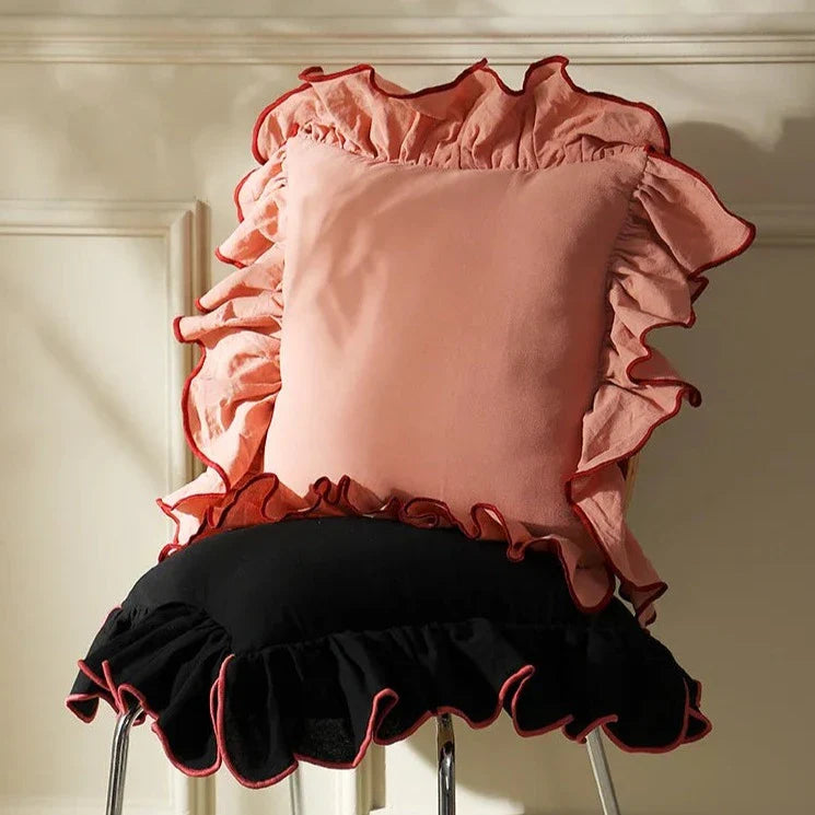 Ruffled Cushion Cover for Elegant Home Styling-Cushions-Unique Casa-Unique Casa