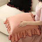 Ruffled Cushion Cover for Elegant Home Styling-Cushions-Unique Casa-Unique Casa