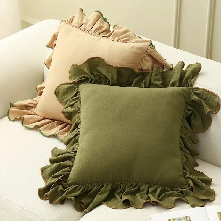 Ruffled Cushion Cover for Elegant Home Styling-Cushions-Unique Casa-Unique Casa