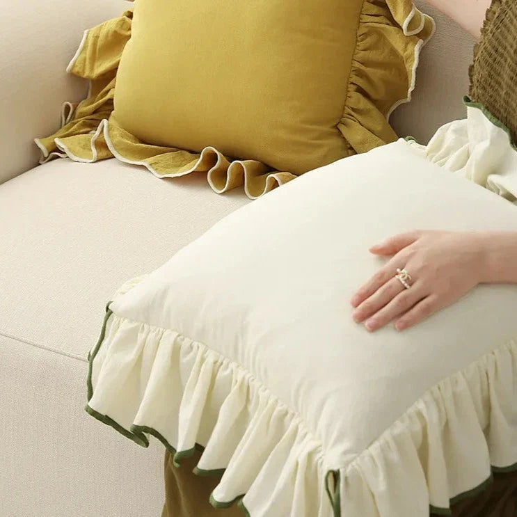 Ruffled Cushion Cover for Elegant Home Styling-Cushions-Unique Casa-Unique Casa