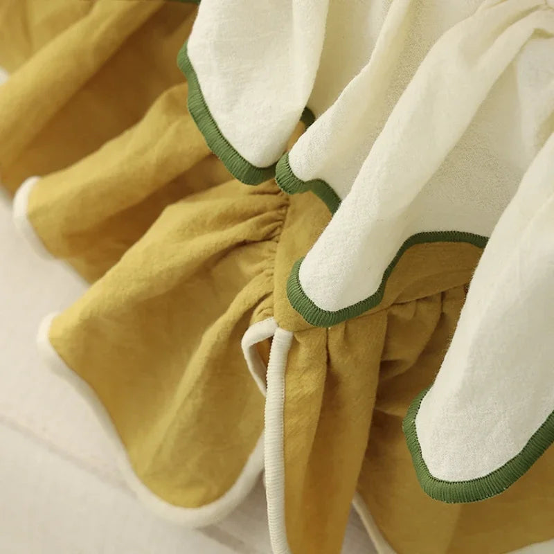 Ruffled Cushion Cover for Elegant Home Styling-Cushions-Unique Casa-Unique Casa