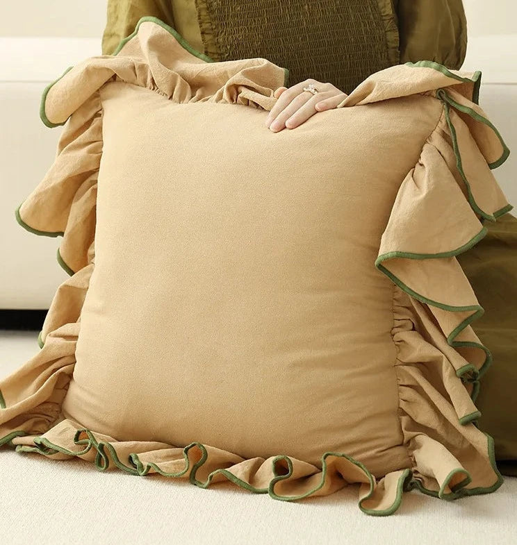 Ruffled Cushion Cover for Elegant Home Styling-Cushions-Unique Casa-Unique Casa
