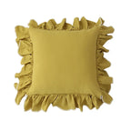 Ruffled Cushion Cover for Elegant Home Styling-Cushions-Unique Casa-Yellow-Unique Casa