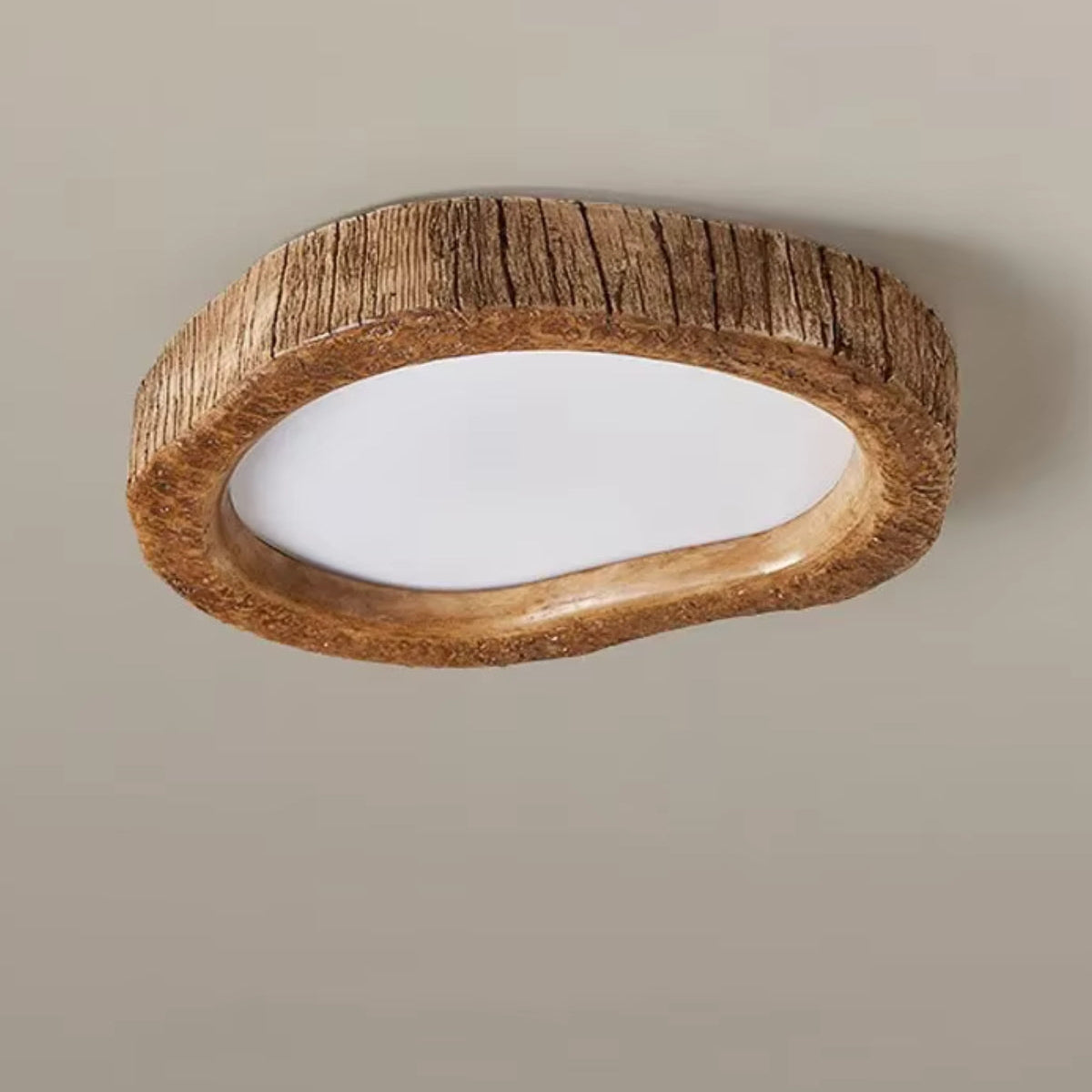 Rustic Flush Mount Ceiling Light with Natural Wood Finish for Home Decor 6