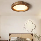 Rustic Flush Mount Ceiling Light with Natural Wood Finish for Home Decor 7
