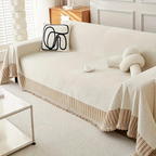 Rustic Sofa Cover – Stylish Pet-Friendly Couch Protector for Living Room 1