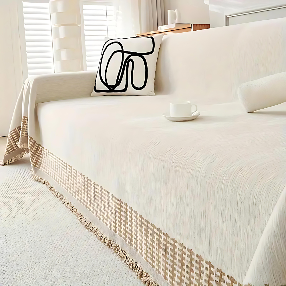 Rustic Sofa Cover – Stylish Pet-Friendly Couch Protector for Living Room 3