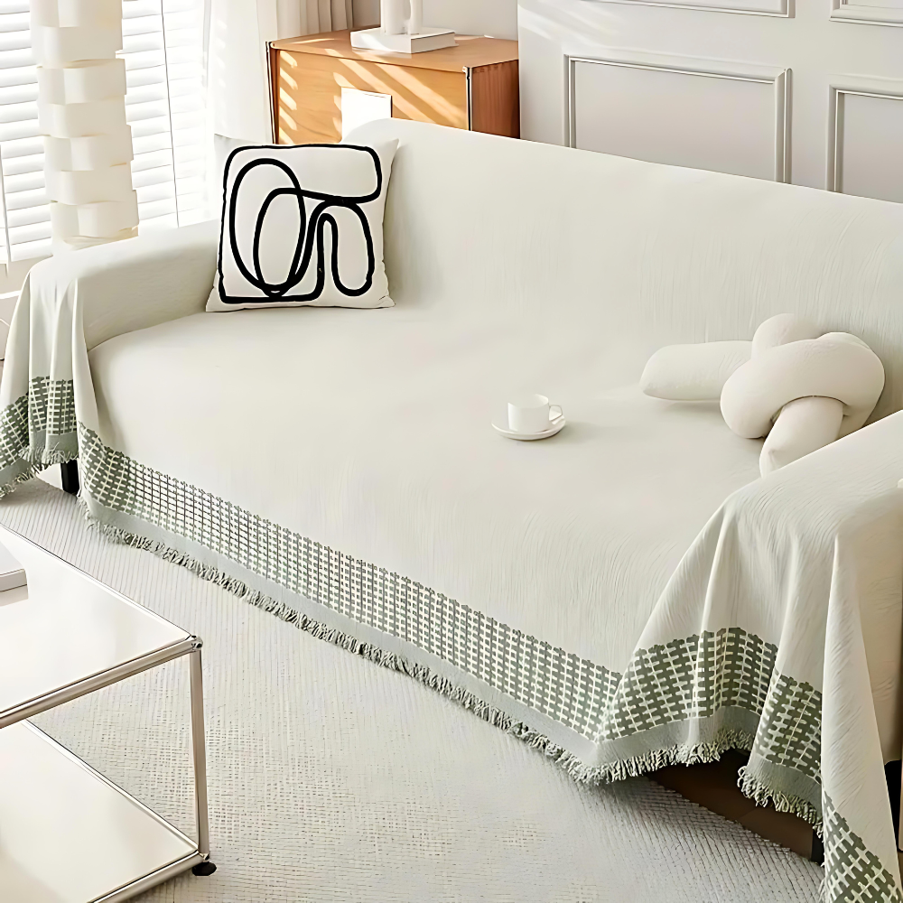 Rustic Sofa Cover – Stylish Pet-Friendly Couch Protector for Living Room 4