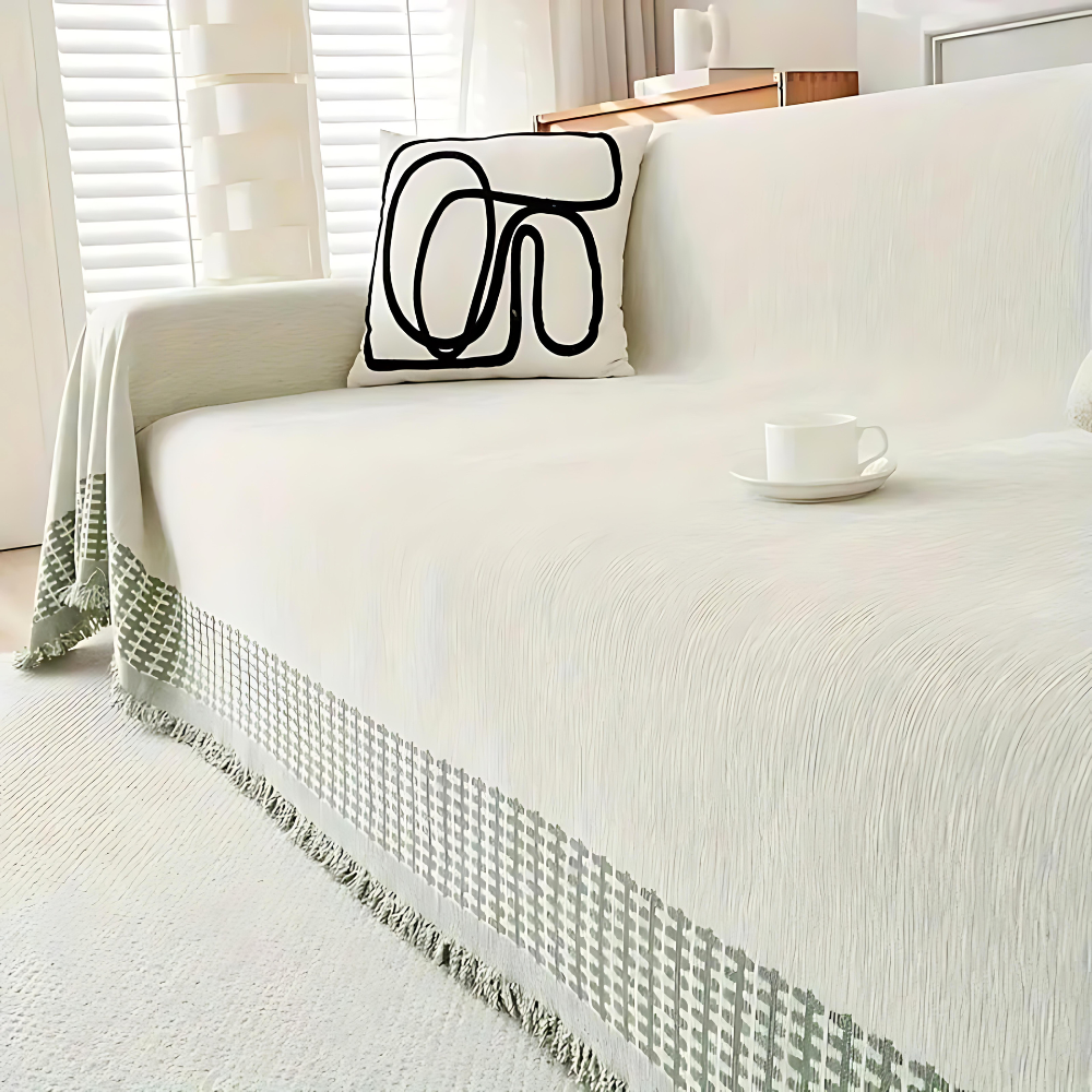 Rustic Sofa Cover – Stylish Pet-Friendly Couch Protector for Living Room 5