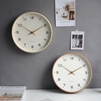 Scandinavian Minimalist Wall Clock – Noiseless Wooden Timepiece for Home Decor 2