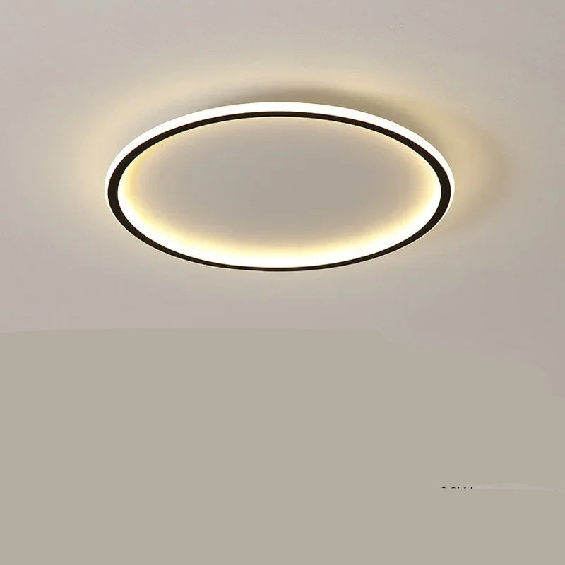Scandinavian Round Ceiling Light Fixture – Modern LED Flush Mount for Home 8