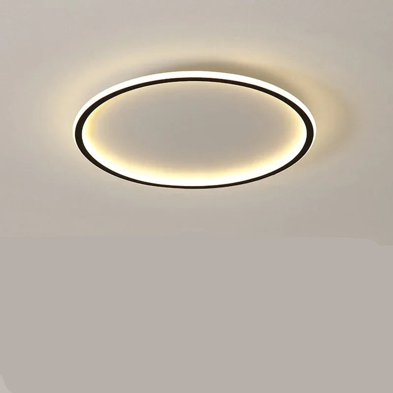 Scandinavian Round Ceiling Light Fixture – Modern LED Flush Mount for Home 0