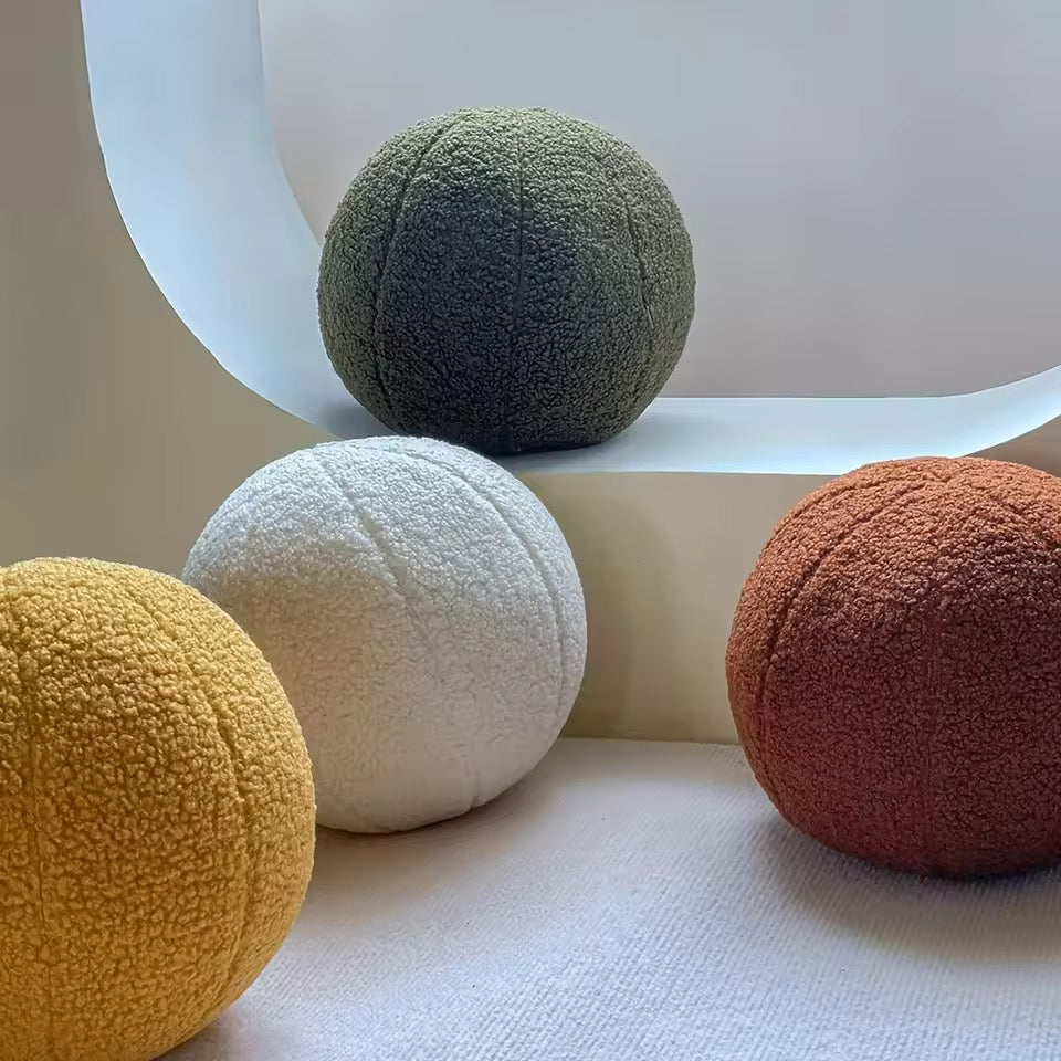 Stylish Ball Cushion – Soft and Stylish Decorative Pillow with Textured Comfort-Pillow-Unique Casa-Unique Casa