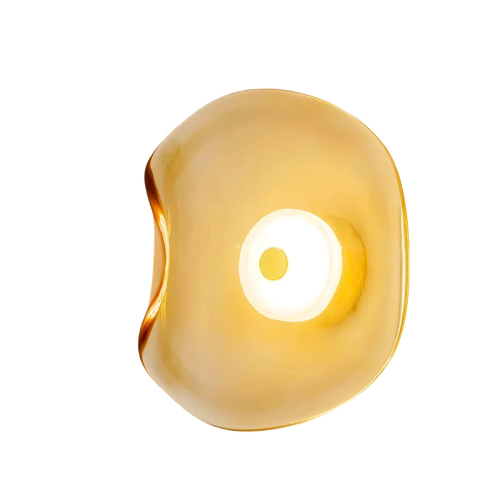 Sculptural Wall Light – Modern Curved Glass Sconce for Home Decor 1