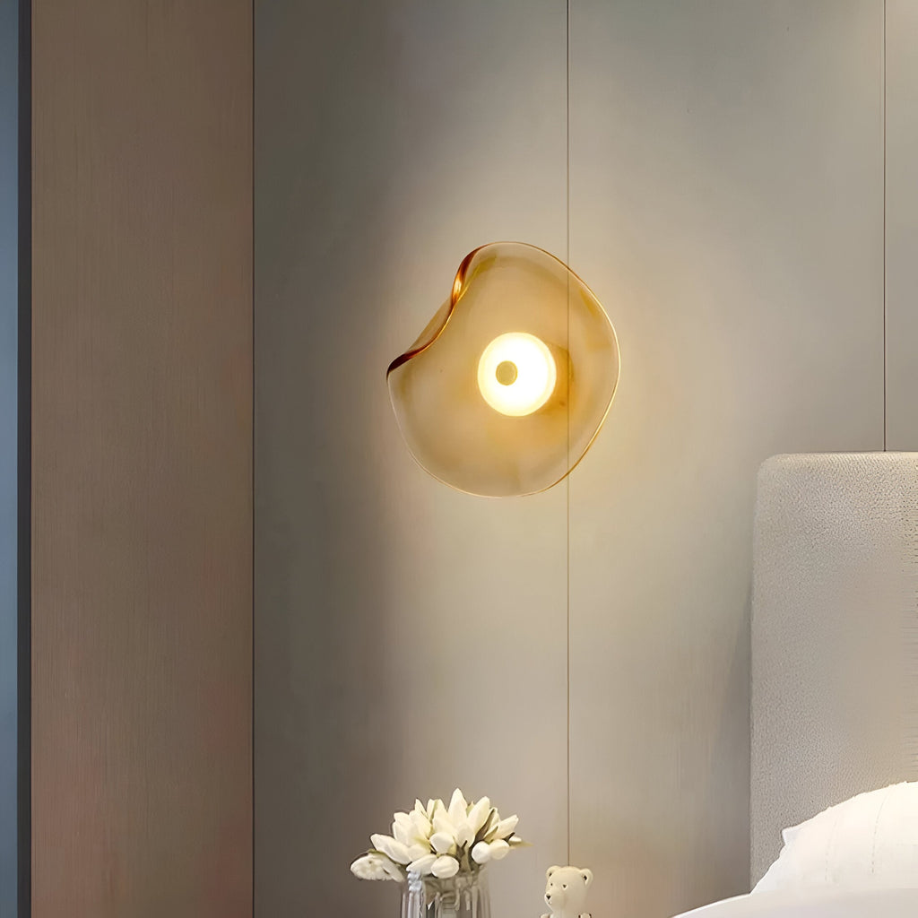 Sculptural Wall Light – Modern Curved Glass Sconce for Home Decor 2