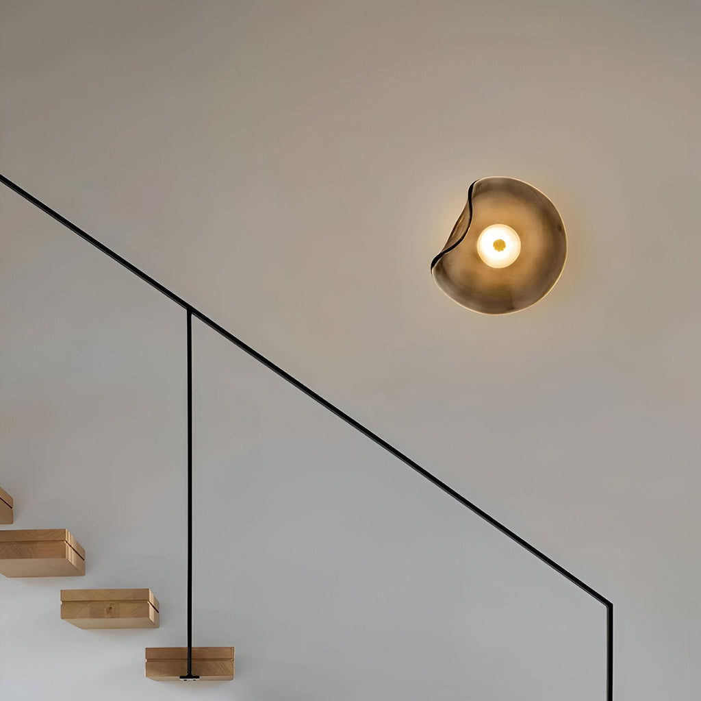 Sculptural Wall Light – Modern Curved Glass Sconce for Home Decor 6