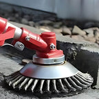 Seamless Weed Brush with Wire Wheels – Efficient Tool for Lawn and Garden 2
