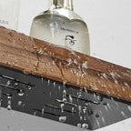 Self-Adhesive Wood Bathroom Shelf – Rustic Bathroom Storage for Essentials 5