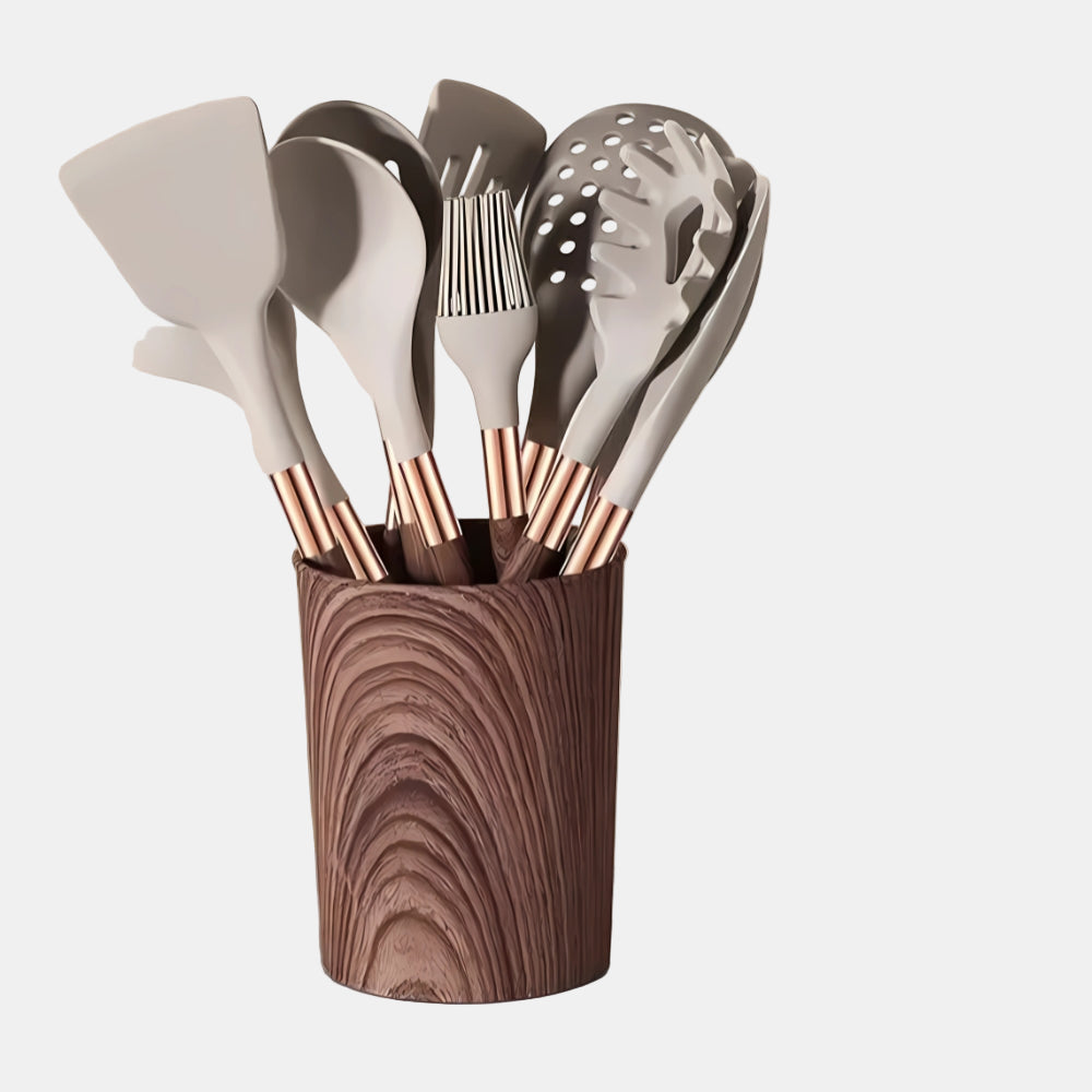 Silicone Cooking Utensils Set – 10 Heat-Resistant Kitchen Tools for Chefs 1