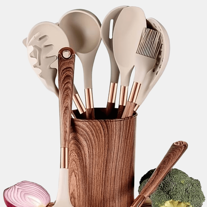 Silicone Kitchen Tool Set – 10 Essential Kitchen Utensils for Modern Cooking 4