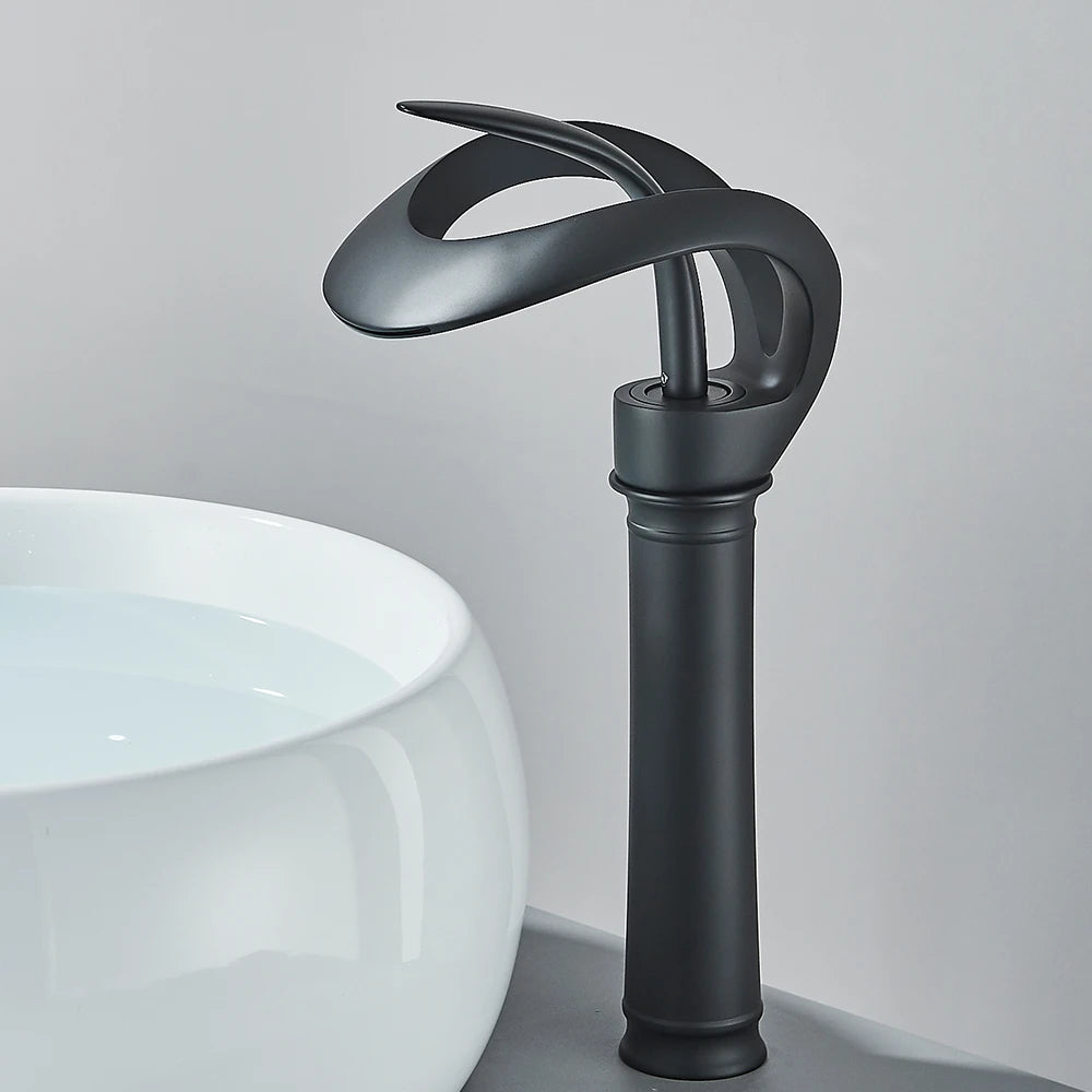 Sleek Deck-Mounted Bathroom Faucet – Modern Mixer Tap for Washbasin 7