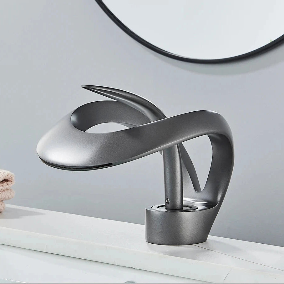 Sleek Deck-Mounted Bathroom Faucet – Modern Mixer Tap for Washbasin 5