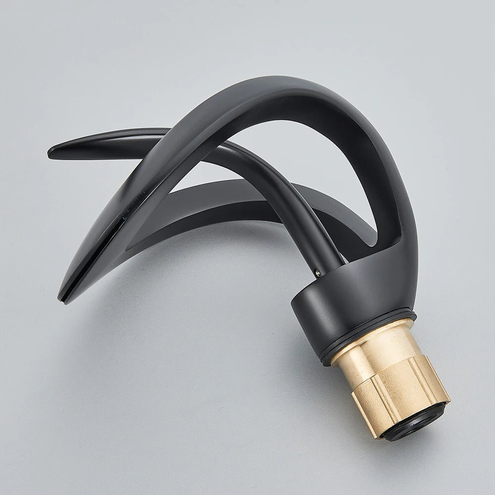 Sleek Deck-Mounted Bathroom Faucet – Modern Mixer Tap for Washbasin 2