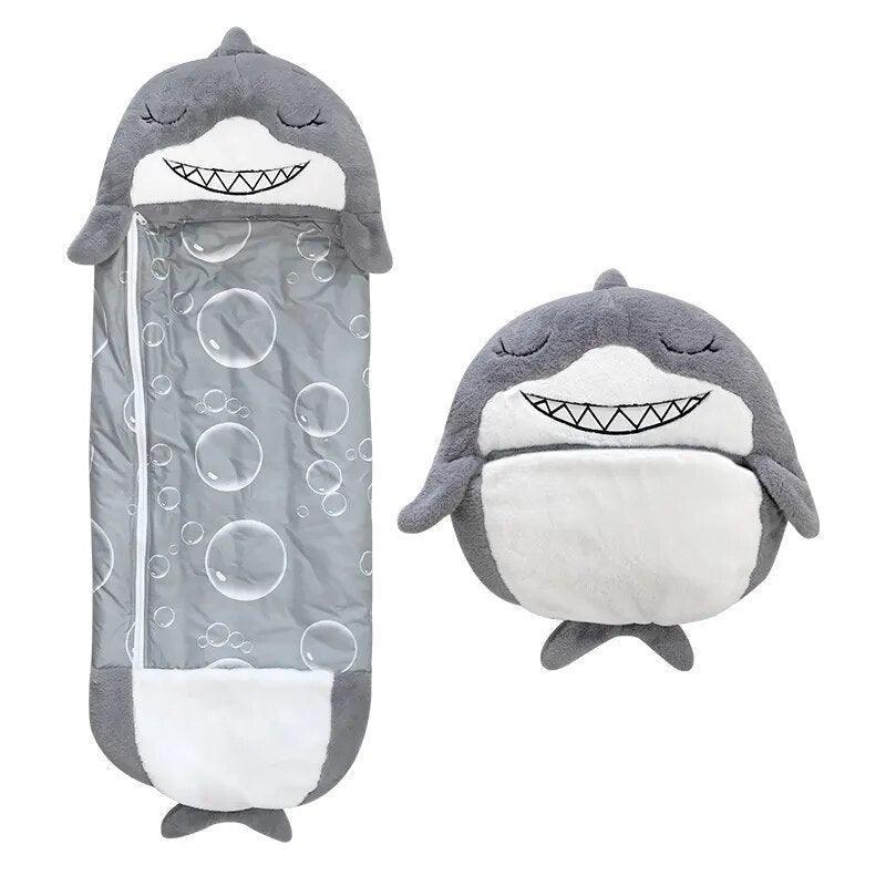 Sleeping Bag – 2-in-1 Cuddly Sleeping Companion for Kids and Toddlers-Blanket-Unique Casa-Grey-S (135x50cm)-Unique Casa