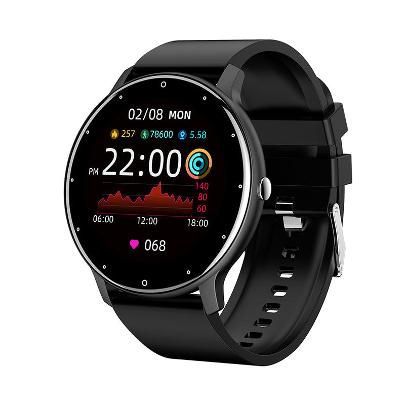 Smart Fitness Smartwatch with Touchscreen Display – All-in-One Health Tracker-Electronics-Unique Casa-Black-Unique Casa