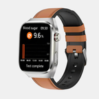 Smartwatch With Heart Rate, Blood Pressure, And Fitness Tracking-Gadgets-Unique Casa-Brown Leather-Unique Casa