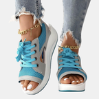Sneaker Sandals for Women – Lightweight Breathable Summer Shoes-Sneaker Sandals-Unique Casa-Blue-5.5-Unique Casa