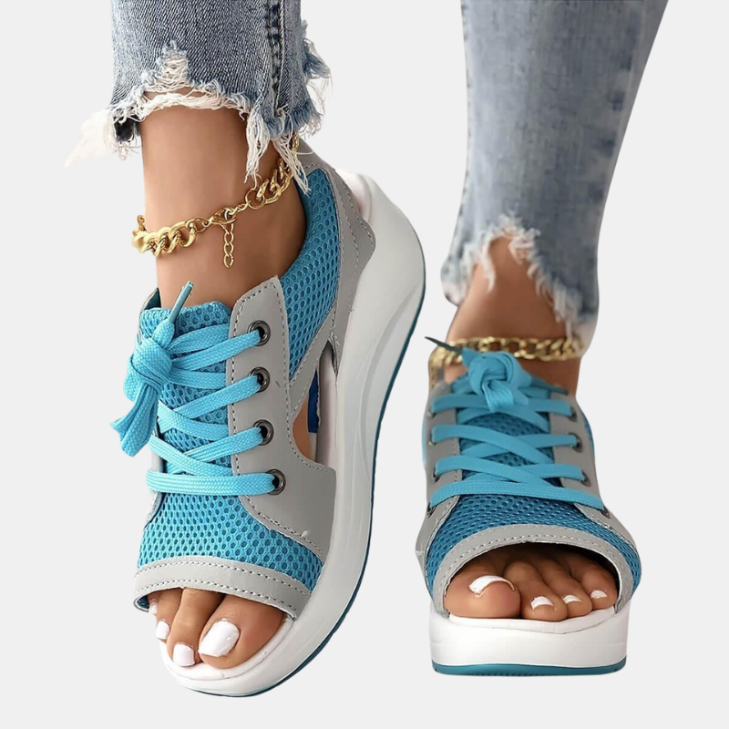 Sneaker Sandals for Women – Lightweight Breathable Summer Shoes-Sneaker Sandals-Unique Casa-Blue-5.5-Unique Casa