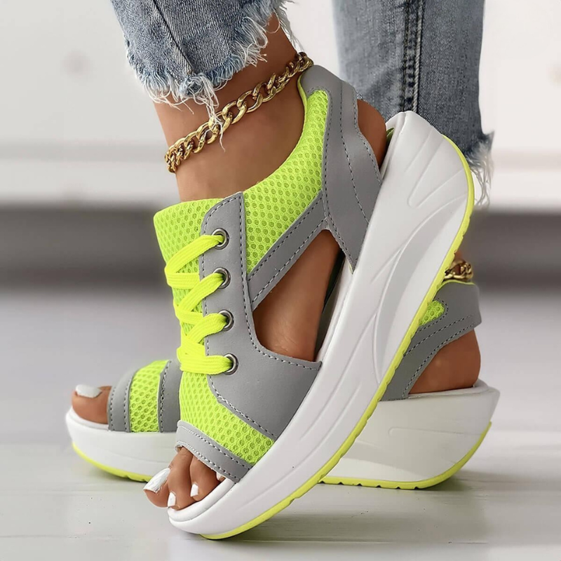 Sneaker Sandals for Women – Lightweight Breathable Summer Shoes-Sneaker Sandals-Unique Casa-Green-5.5-Unique Casa