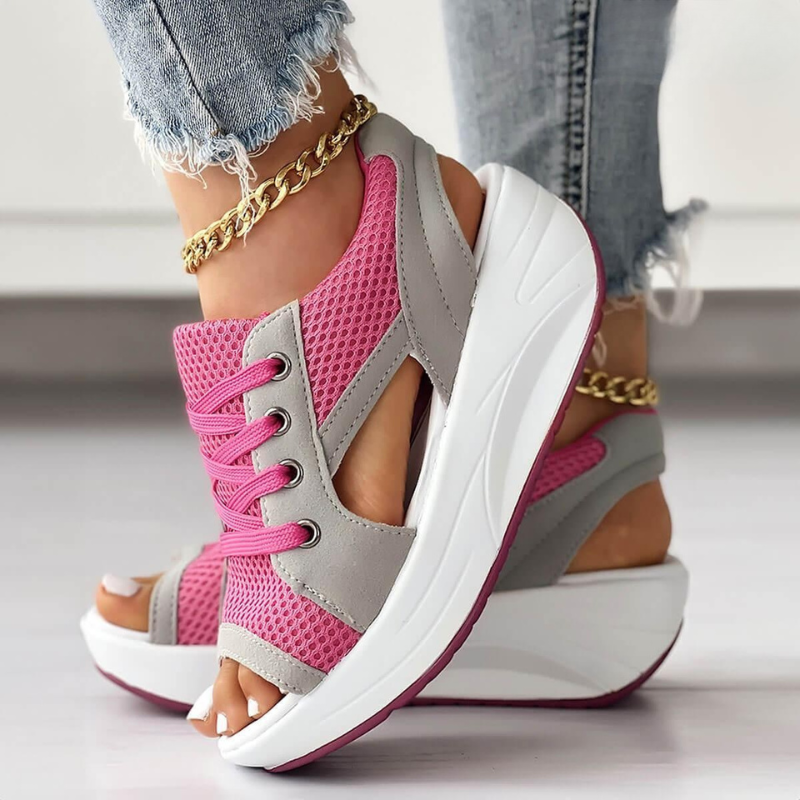 Sneaker Sandals for Women – Lightweight Breathable Summer Shoes-Sneaker Sandals-Unique Casa-Pink-5.5-Unique Casa
