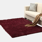 Soft Shag Area Rug – Cozy Living Room Rug with Non-Slip Backing-Rugs-Unique Casa-Burgundy-120 x 160 CM-Unique Casa