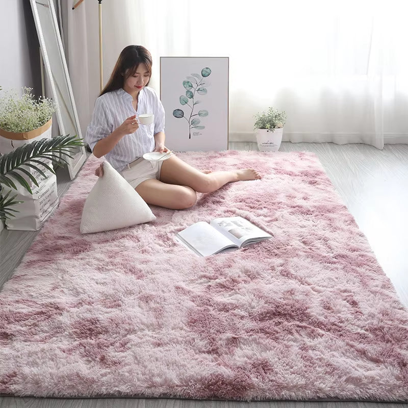 Soft Shag Area Rug – Cozy Living Room Rug with Non-Slip Backing-Rugs-Unique Casa-Pink-120 x 160 CM-Unique Casa