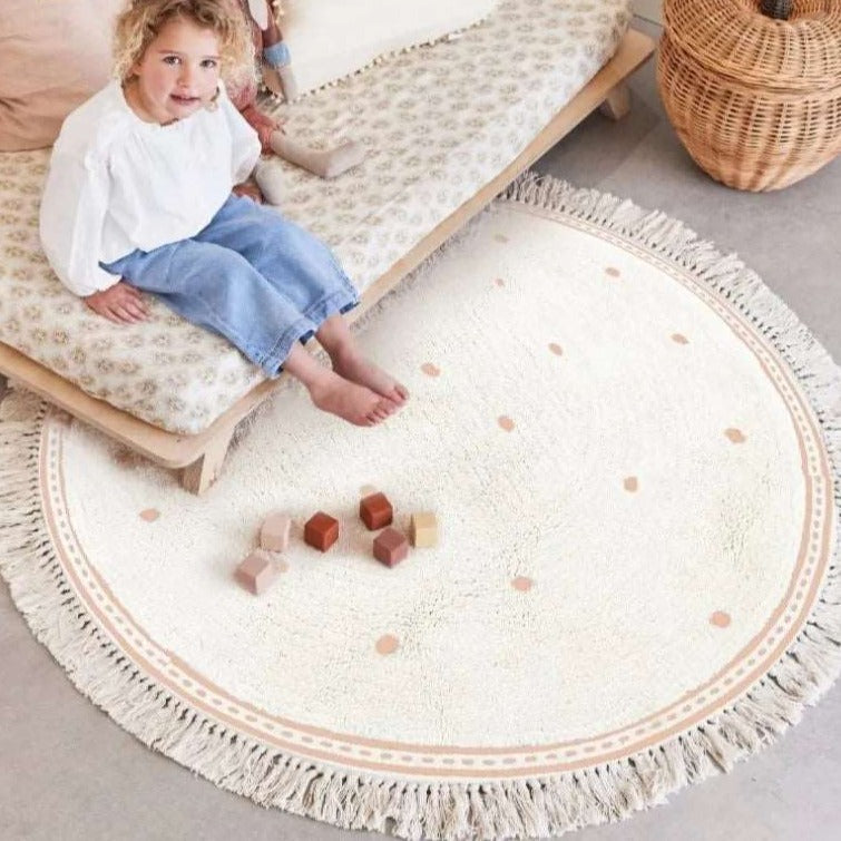 Soft White Embroidered Play Mat for Kids’ Rooms-Baby & Children-Unique Casa-Unique Casa