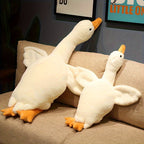 Soft White Plush Duck Toy Large Swan Goose Cuddly Floor Pillow for Kids Room and Home Decor-Stuffed toy-Unique Casa-Unique Casa