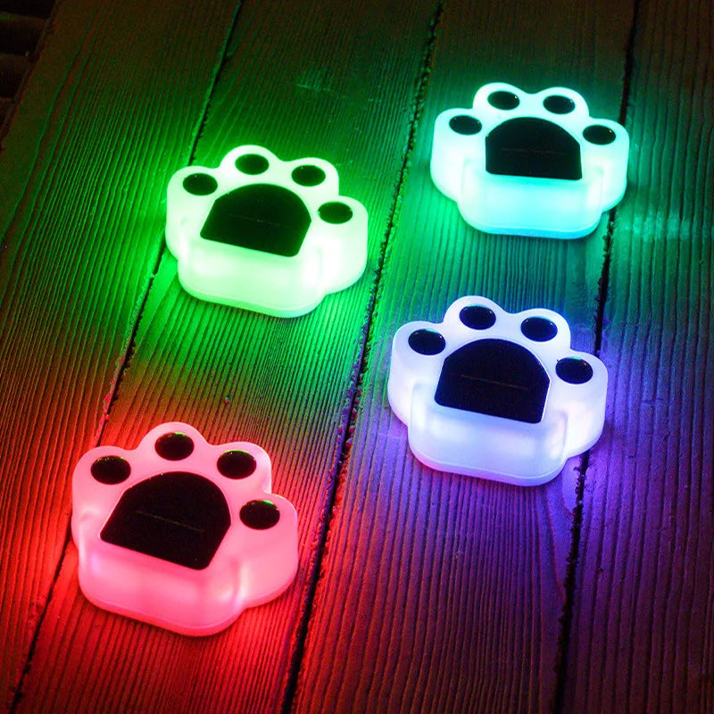 Solar Garden Lights – Eco-Friendly Paw Shaped Outdoor LED Decor for Pathway 2