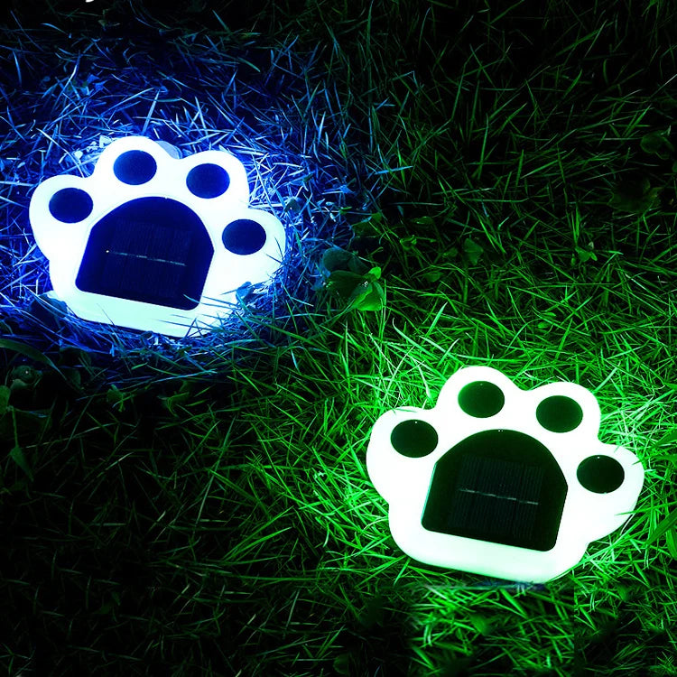 Solar Garden Lights – Eco-Friendly Paw Shaped Outdoor LED Decor for Pathway 3