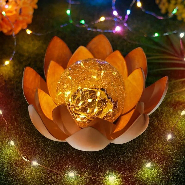 Solar Garden Lights – Elegant Lotus Design for Outdoor Decor and Patios 2