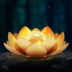 Solar Garden Lights – Elegant Lotus Design for Outdoor Decor and Patios 0