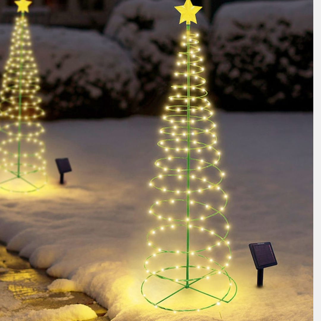 Solar Outdoor Christmas Tree Light – Colorful Decoration for Gardens 3