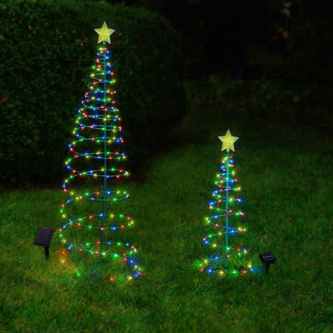 Solar Outdoor Christmas Tree Light – Colorful Decoration for Gardens 4