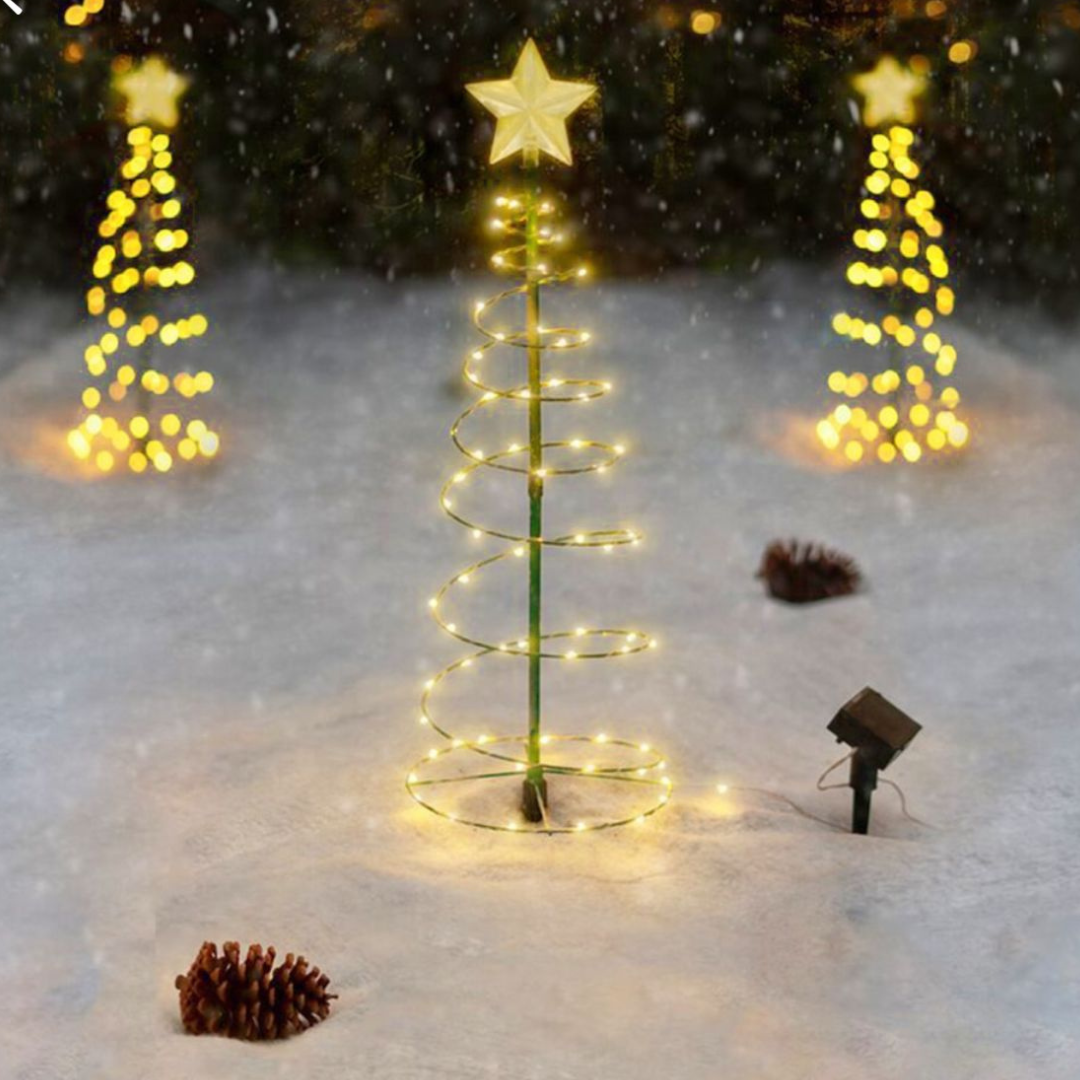 Solar Outdoor Christmas Tree Light – Colorful Decoration for Gardens 2